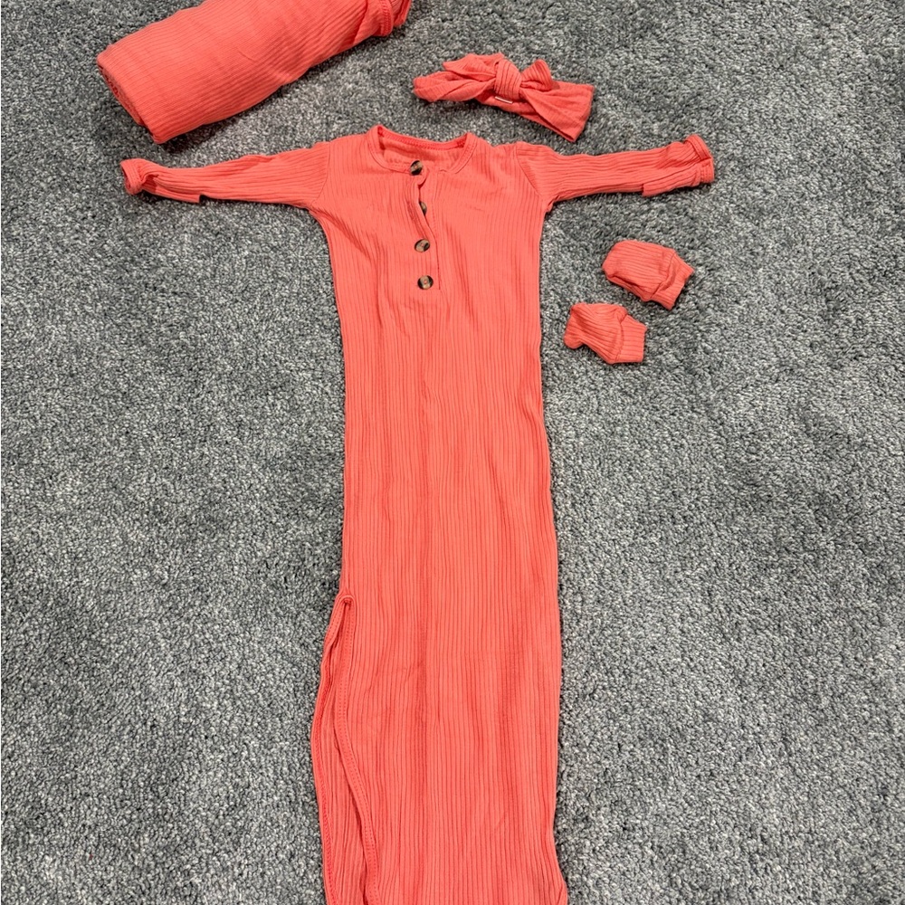 Lou Lou & Company Coral Newborn Bundle